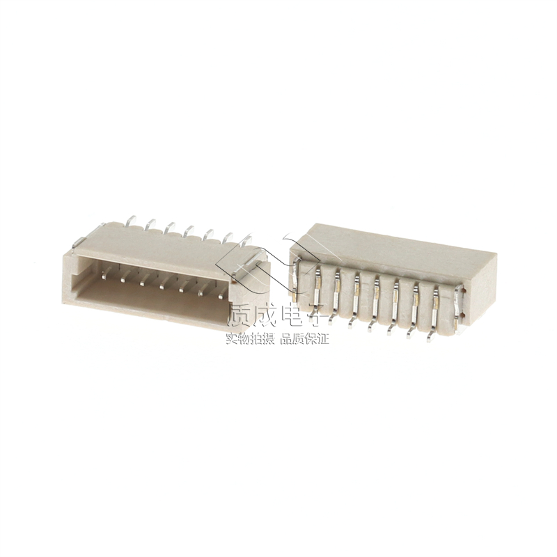 厂家SH1.0间距1.0-7A卧贴针座2P 3P 4P 5P 6P 7P 8P连接器SMD编带