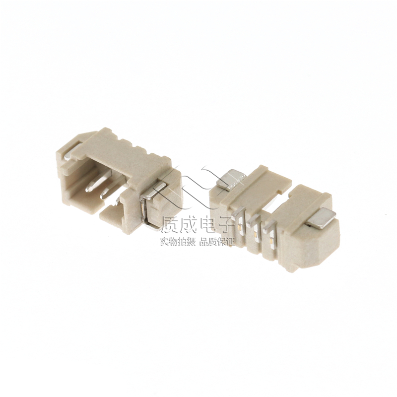 WAFER贴片针座1.25-3P卧贴米色板对线1.25-3A卧式条形端子连接器