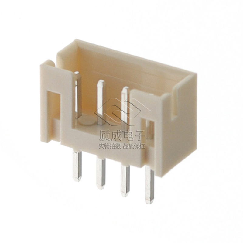 2.0-4P直针米色针座 PH2.0立式接插件 2.0mm-4A直插针座连接器